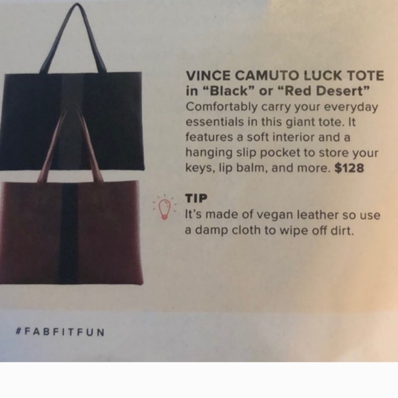 Vince Camuto Luck Tote in Black/Gray Vegan Pebbled Nordstrom Anniversary VGUC - Picture 5 of 16